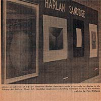 Sandidge Exhibits display in Library ARt Gallery
